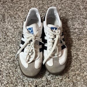 Adidas Men's White and Gray Sneakers